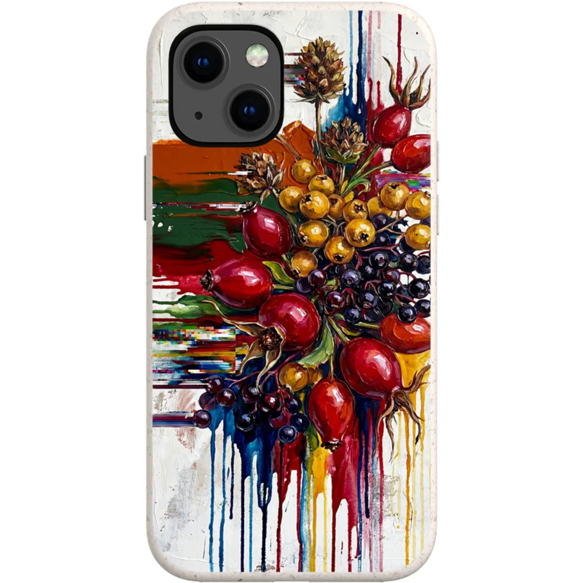 Autumn Berries and Botanicals by Frida Lövström — iPhone 13 iPhone Bio-degradable Case — Finnaij