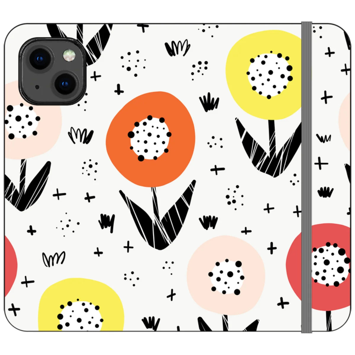 Botanical Doodle — iPhone 13 Wallet Case — Finnaij