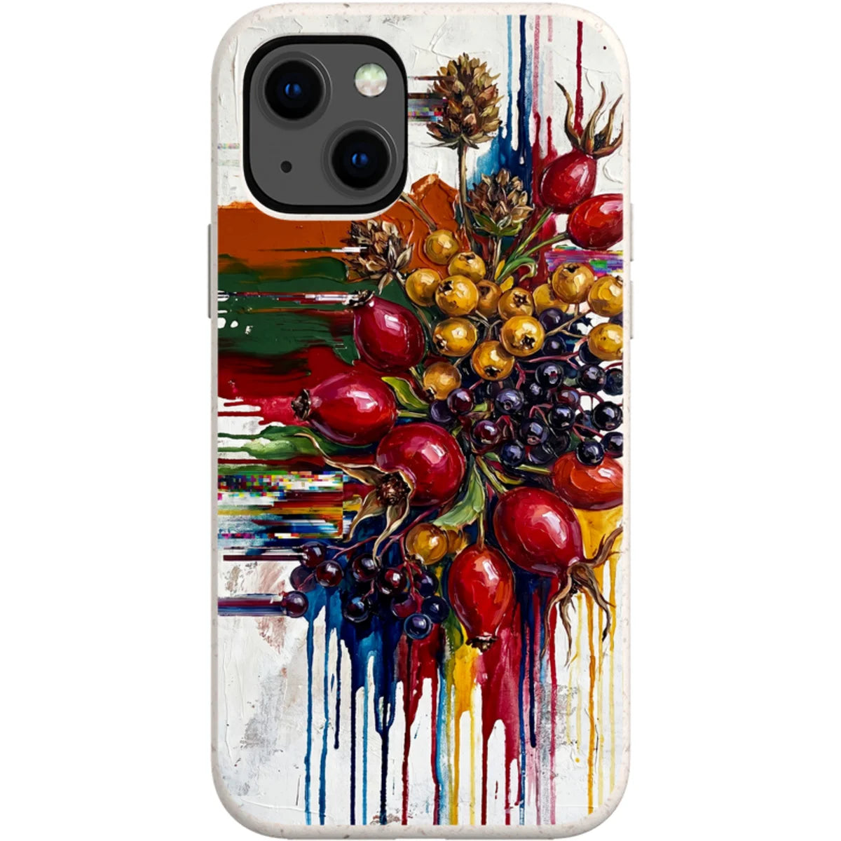 Autumn Berries and Botanicals by Frida Lövström — iPhone 13 Mini iPhone Bio-degradable Case — Finnaij