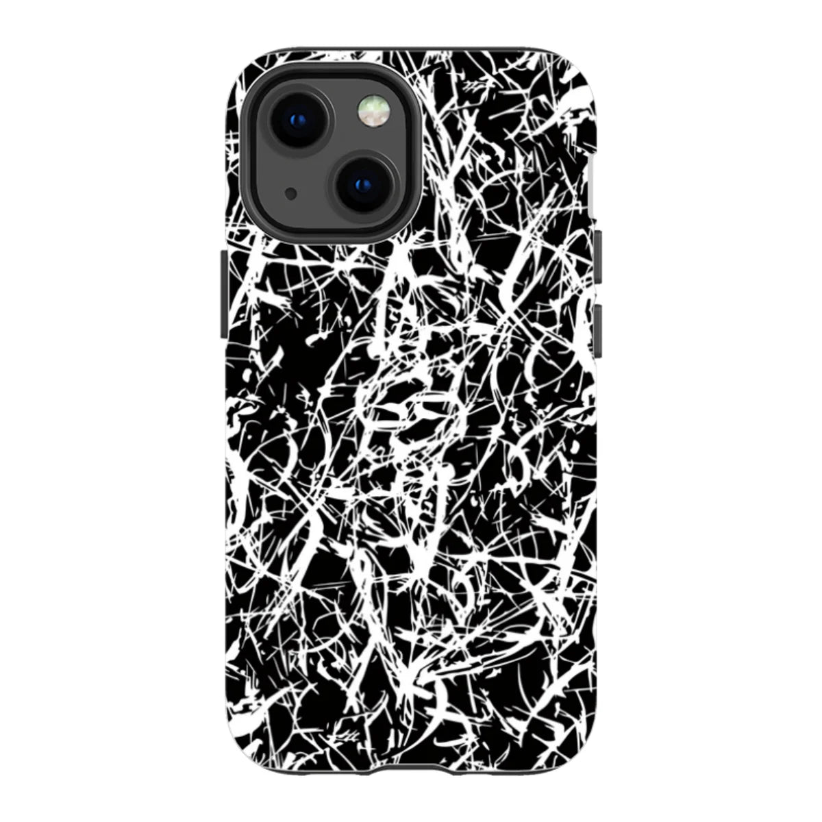 Black-White Grunge — iPhone 13 Mini Tough Case — Finnaij