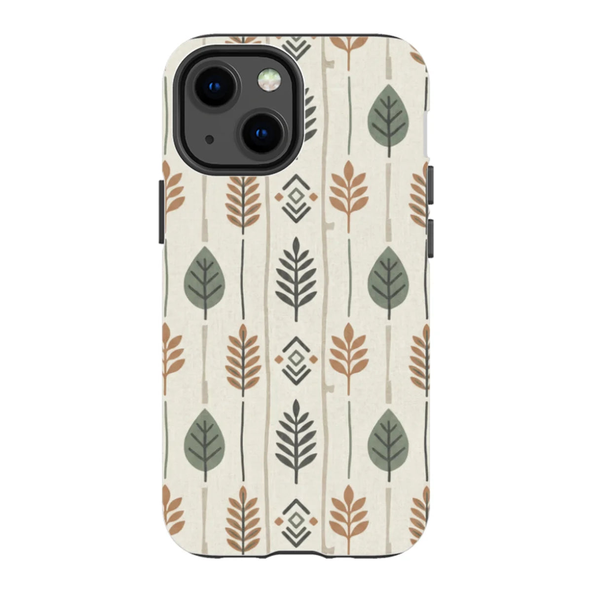Birch and Linen Pattern by Elsi Vaarala — iPhone 13 Mini Tough Case — Finnaij
