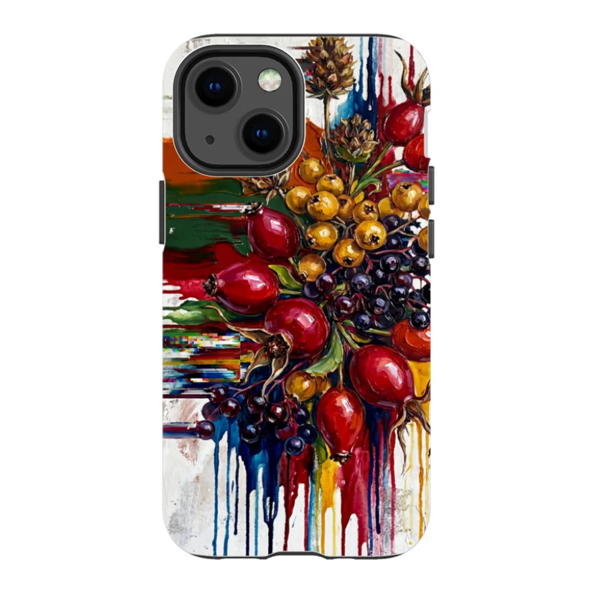 Autumn Berries and Botanicals by Frida Lövström — iPhone 13 Mini Tough Case — Finnaij
