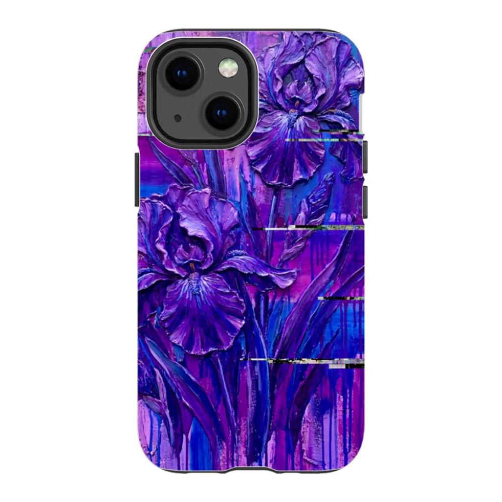 Iris Flowers by Frida Lövström — iPhone 13 Mini Tough Case — Finnaij