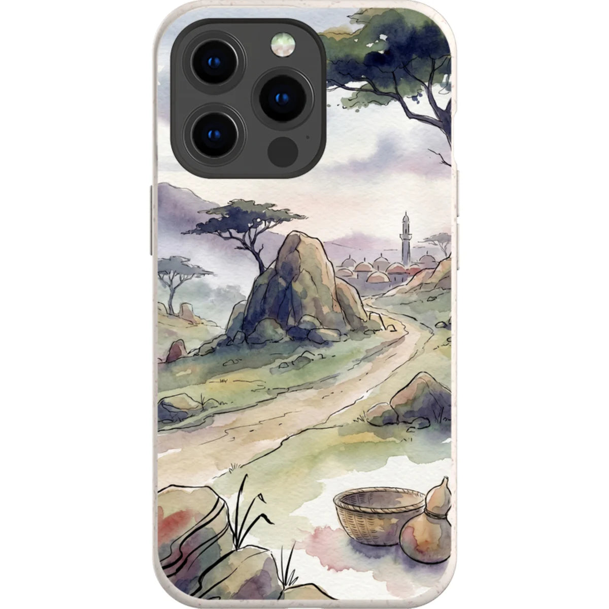 Jos Plateau Cool Light by Tobi Akinyemi — iPhone 13 Pro iPhone Bio-degradable Case — Finnaij