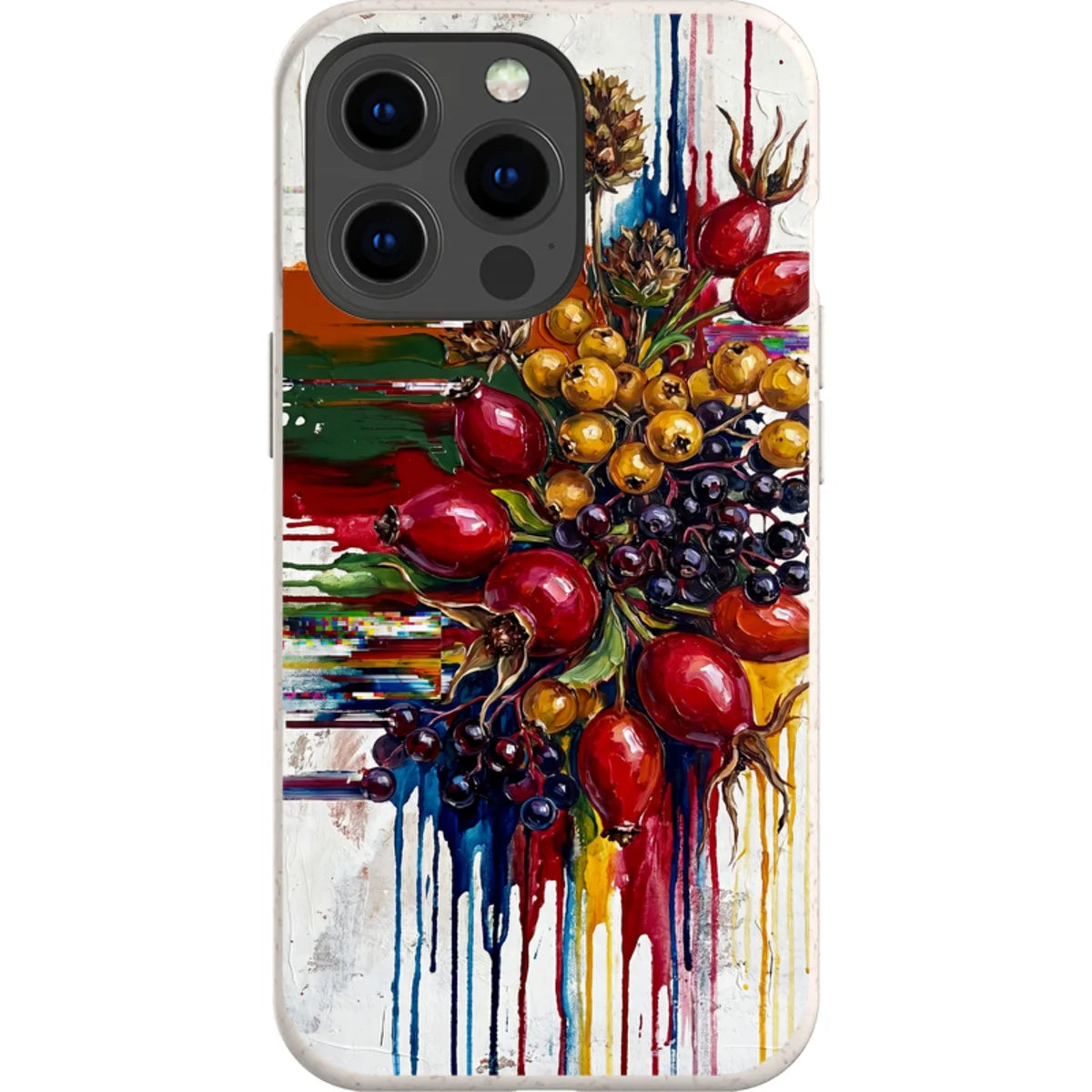 Autumn Berries and Botanicals by Frida Lövström — iPhone 13 Pro iPhone Bio-degradable Case — Finnaij