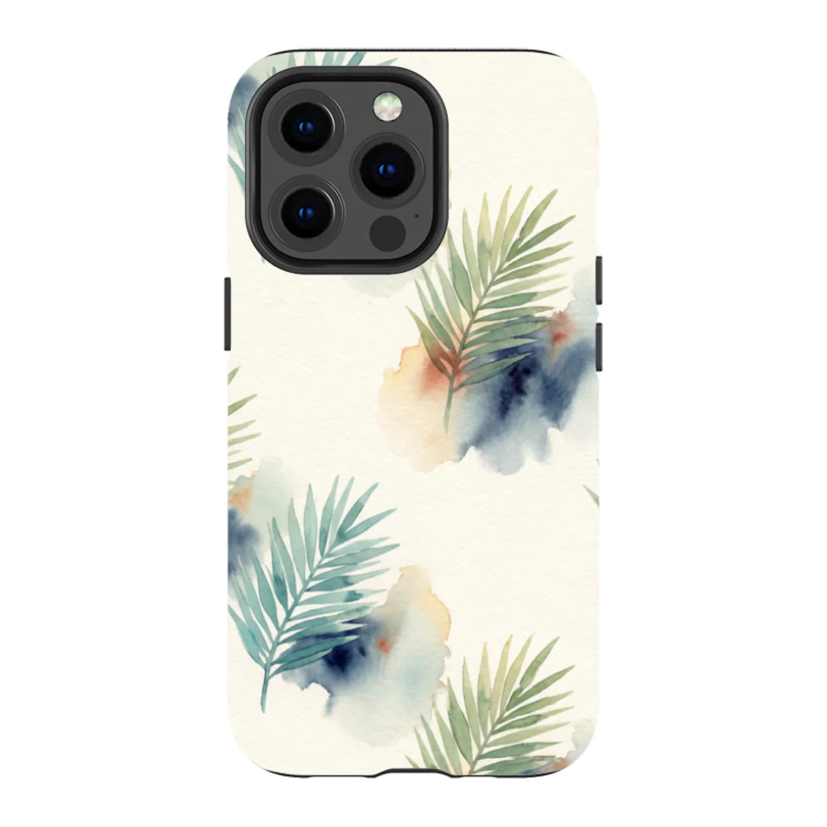 Palm Frond Breeze Pattern by Tobi Akinyemi — iPhone 13 Pro MagSafe Tough Case — Finnaij