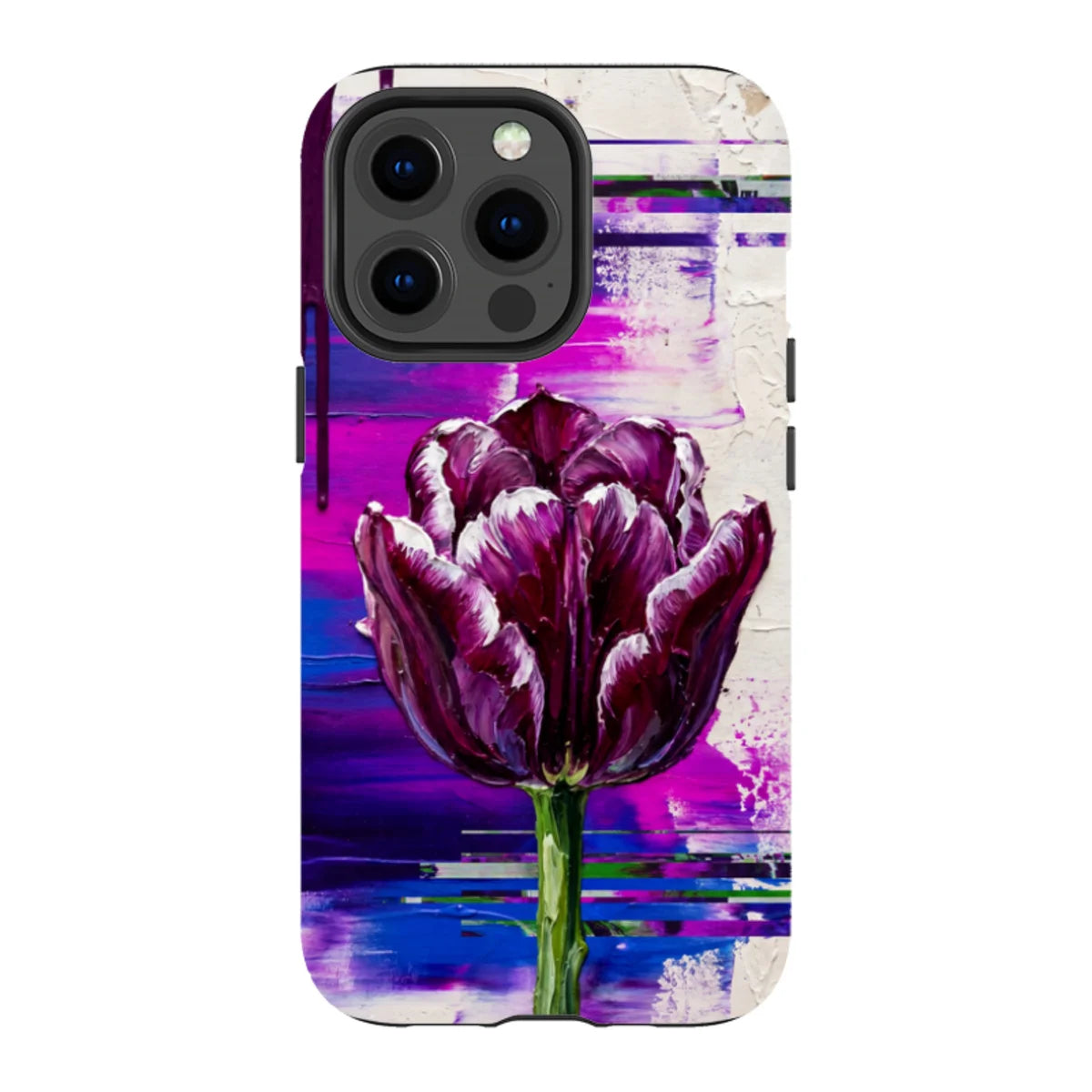 Single Dramatic Tulip by Frida Lövström — iPhone 13 Pro Magsafe Tough Case — Finnaij
