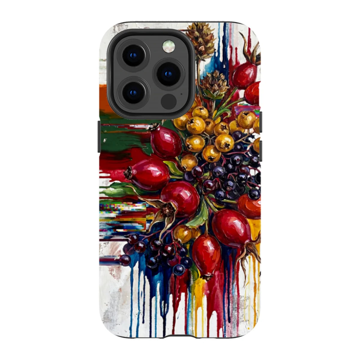 Autumn Berries and Botanicals by Frida Lövström — iPhone 13 Pro Magsafe Tough Case — Finnaij