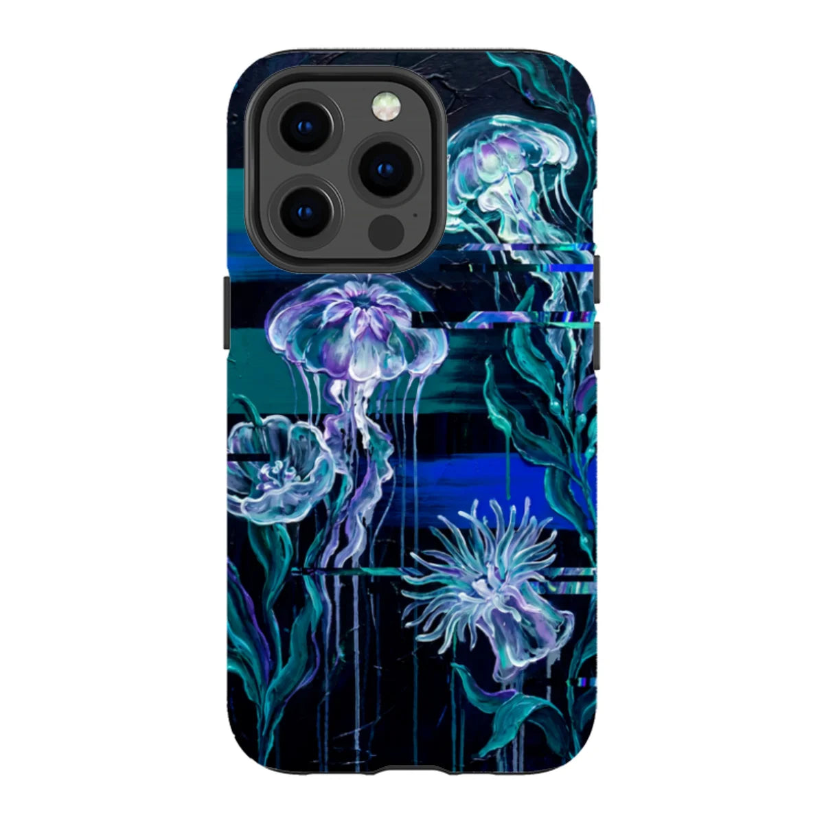 Deep-Sea Underwater Botanical Fantasy by Frida Lövström — iPhone 13 Pro Magsafe Tough Case — Finnaij