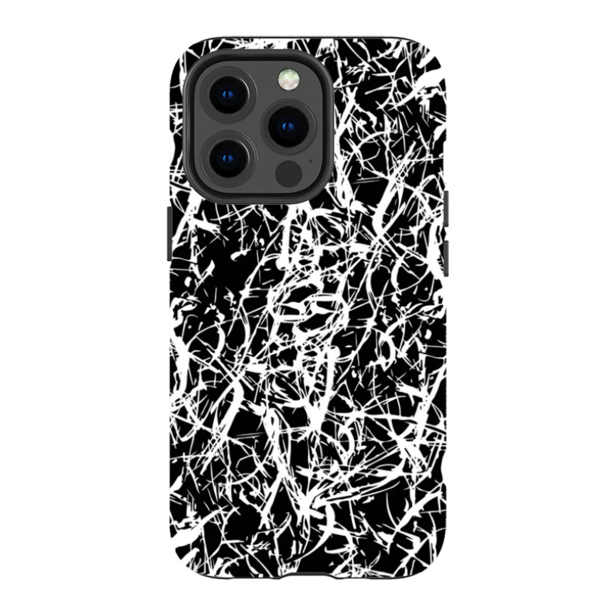 Black-White Grunge — iPhone 13 Pro Magsafe Tough Case — Finnaij