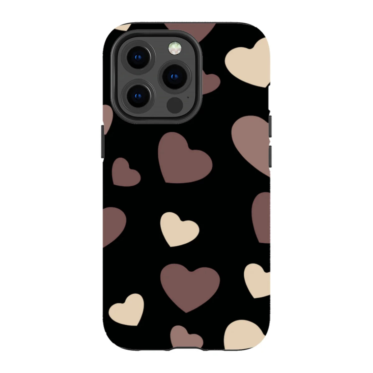 White & Black Hearts- iPhone Magsafe Tough Case — iPhone 13 Pro — Finnaij