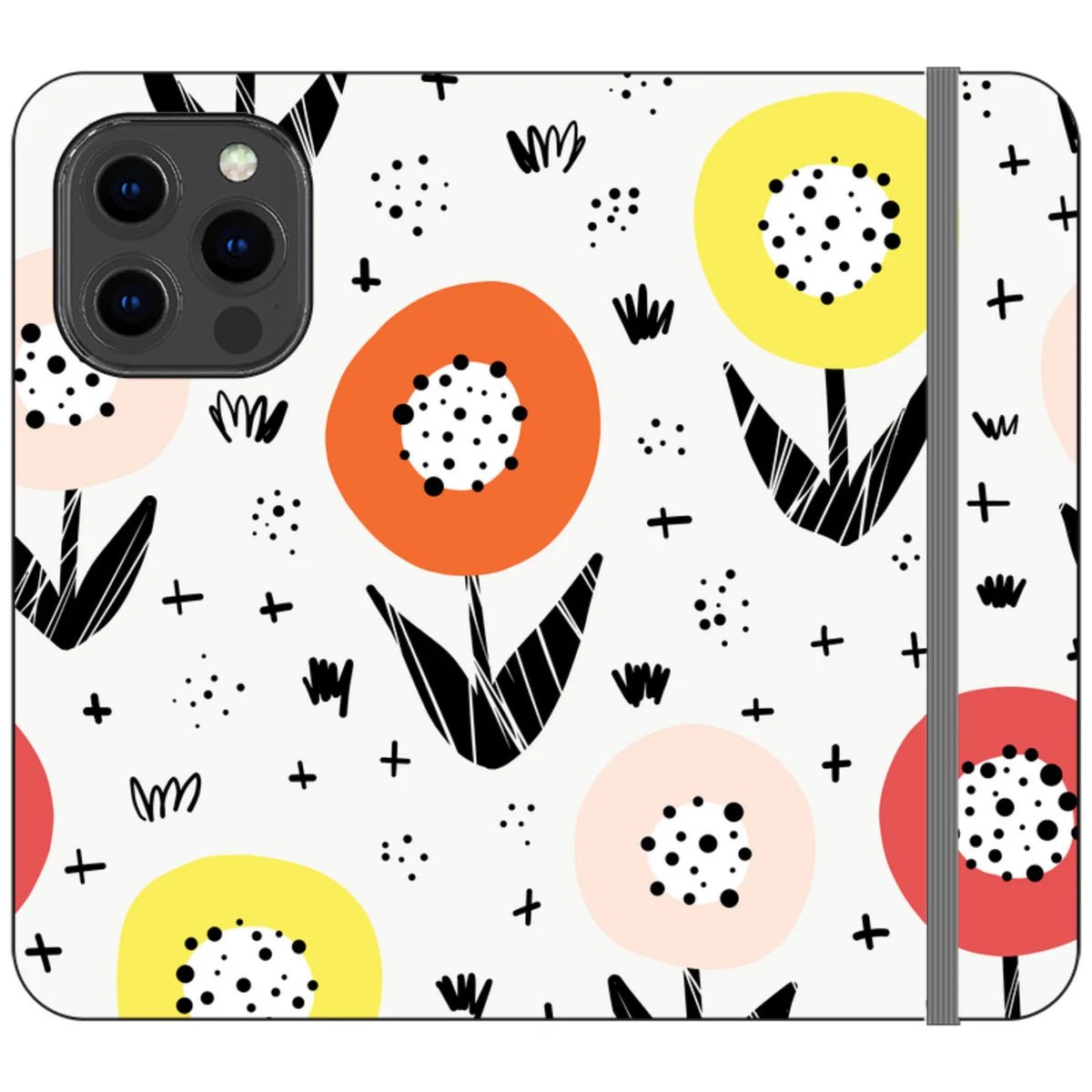 Botanical Doodle — iPhone 13 Pro Wallet Case — Finnaij
