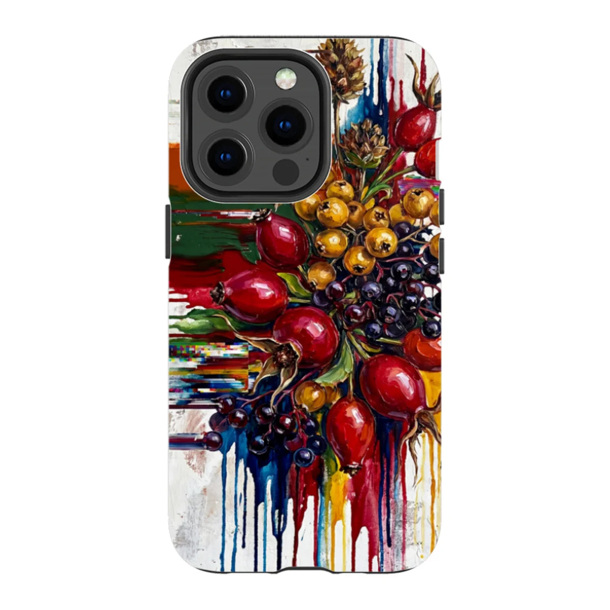 Autumn Berries and Botanicals by Frida Lövström — iPhone 13 Pro Tough Case — Finnaij