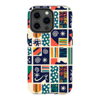 Coastal Indigo Tiles by Ada Okoye — iPhone 13 Pro Tough Case — Finnaij