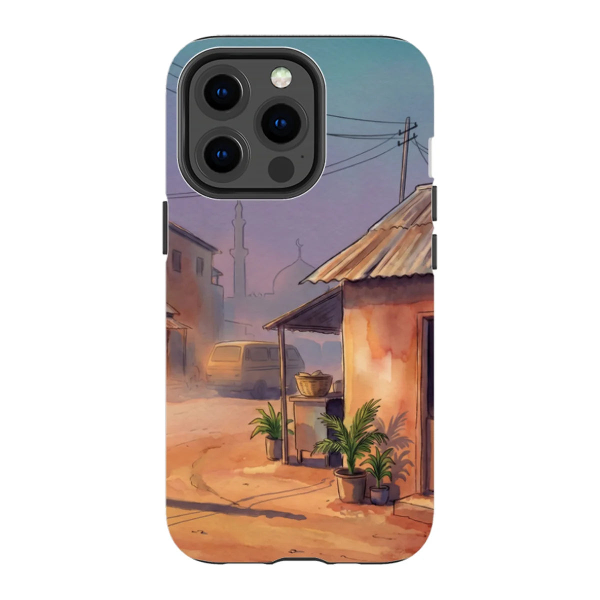 City Edge Quiet Street by Tobi Akinyemi — iPhone 13 Pro Tough Case — Finnaij