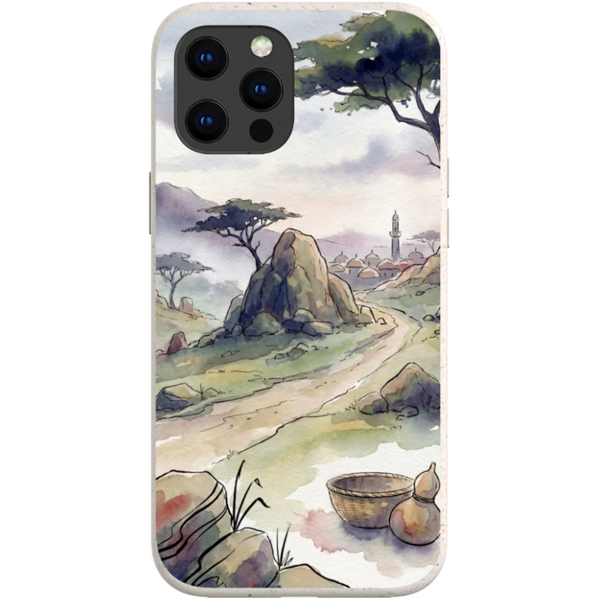 Jos Plateau Cool Light by Tobi Akinyemi — iPhone 13 Pro Max iPhone Bio-degradable Case — Finnaij