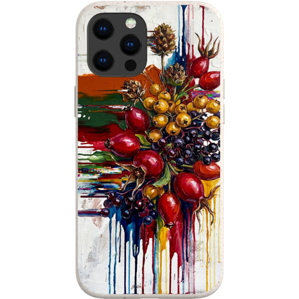 Autumn Berries and Botanicals by Frida Lövström — iPhone 13 Pro Max iPhone Bio-degradable Case — Finnaij