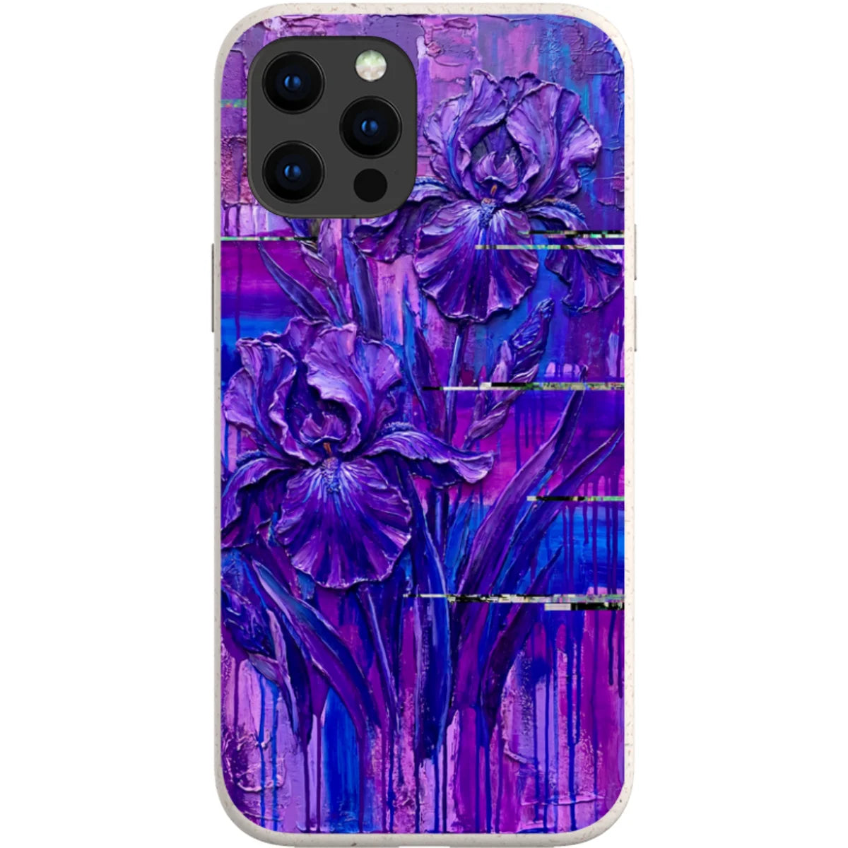 Iris Flowers by Frida Lövström — iPhone 13 Pro Max iPhone Bio-degradable Case — Finnaij