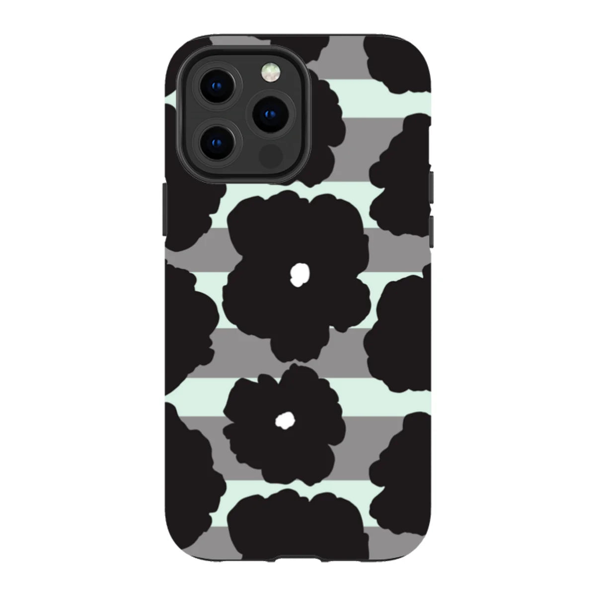 Bold Floral Black — iPhone 13 Pro Max Magsafe Tough Case — Finnaij