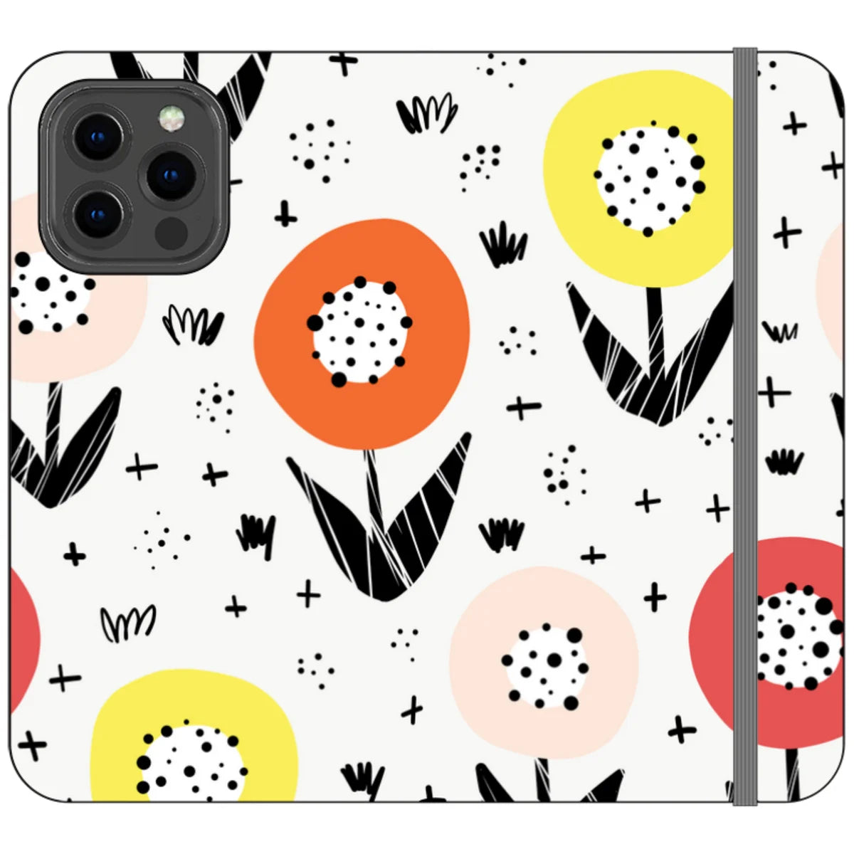Botanical Doodle — iPhone 13 Pro Max Wallet Case — Finnaij