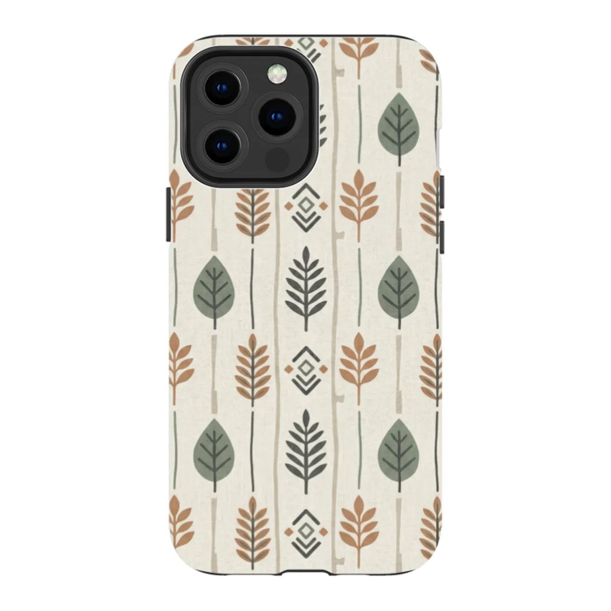 Birch and Linen Pattern by Elsi Vaarala — iPhone 13 Pro Max Tough Case — Finnaij