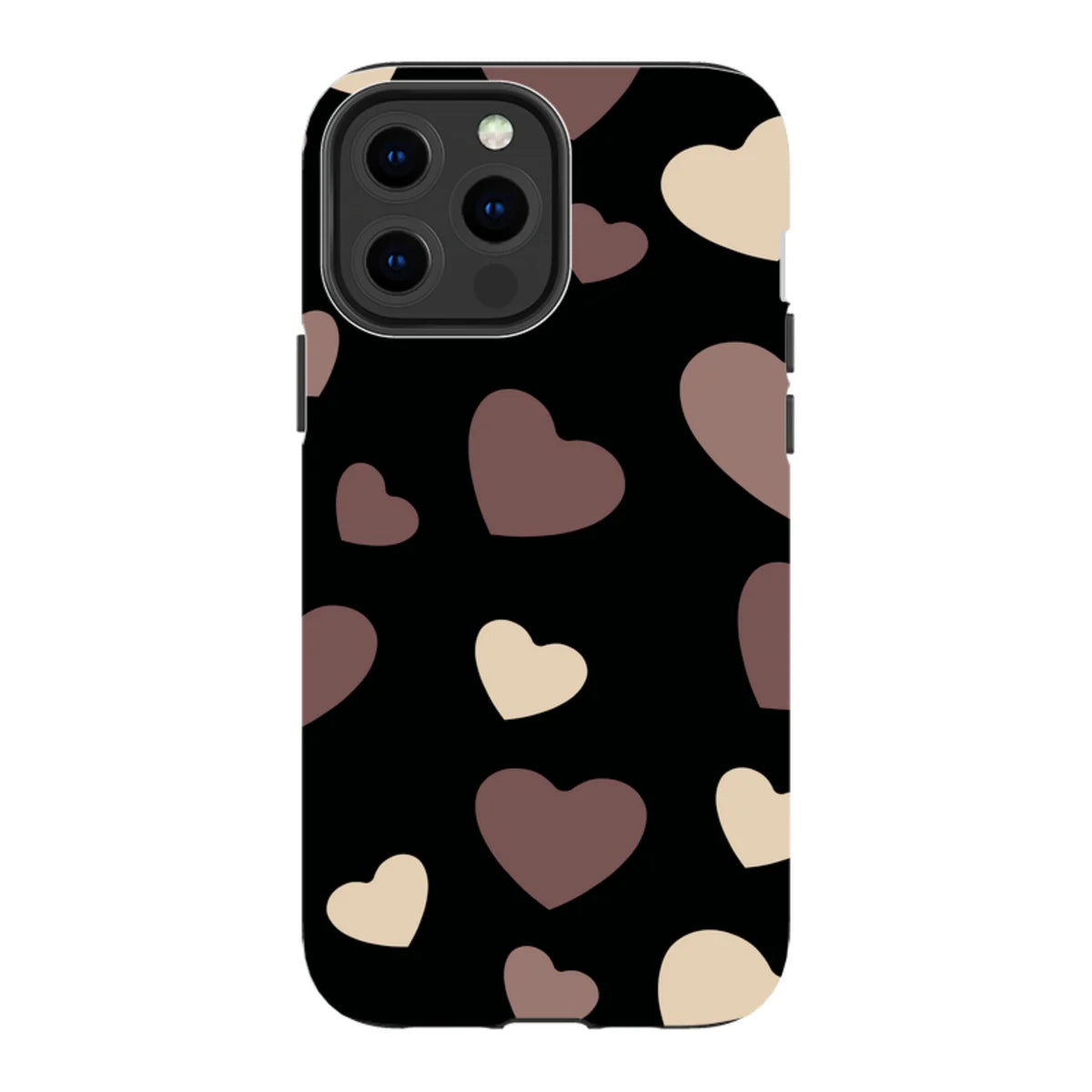 White & Black Hearts — iPhone 13 Pro Max Tough Case — Finnaij