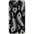 Feathers in Bloom Black — iPhone 14 iPhone Bio-degradable Case — Finnaij