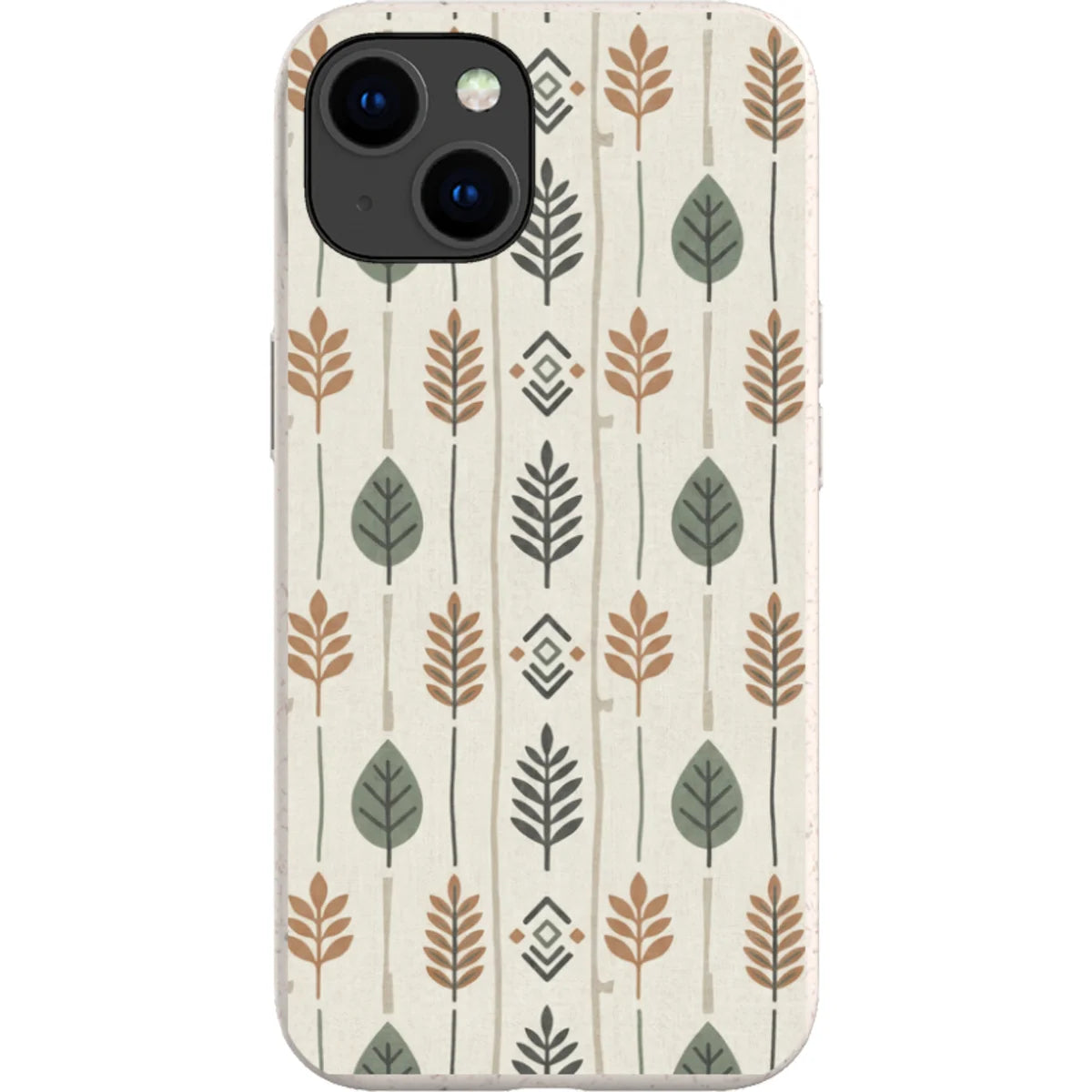 Birch and Linen Pattern by Elsi Vaarala — iPhone 14 iPhone Bio-degradable Case — Finnaij
