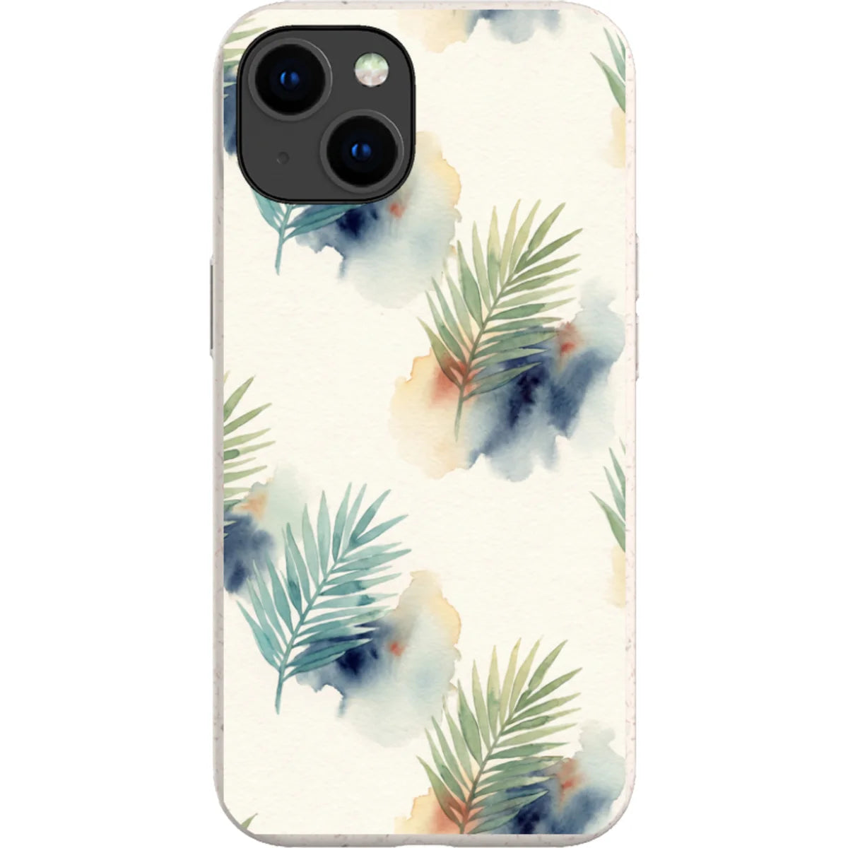 Palm Frond Breeze Pattern by Tobi Akinyemi — iPhone 14 iPhone Bio-degradable Case — Finnaij