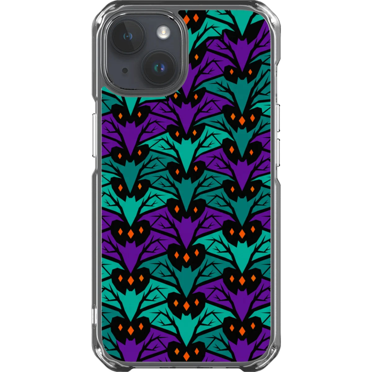Bat Forest — iPhone 14 Magsafe Clear Impact Case — Finnaij