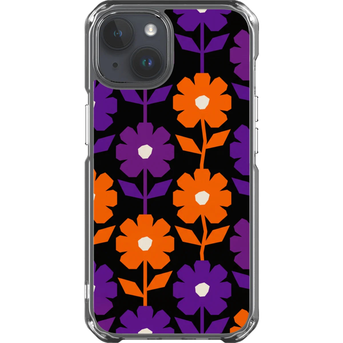 Haunted Bloom — iPhone 14 Magsafe Clear Impact Case — Finnaij