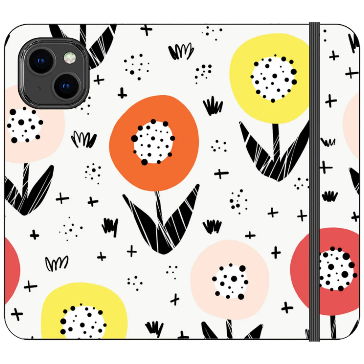 Botanical Doodle — iPhone 14 Wallet Case — Finnaij