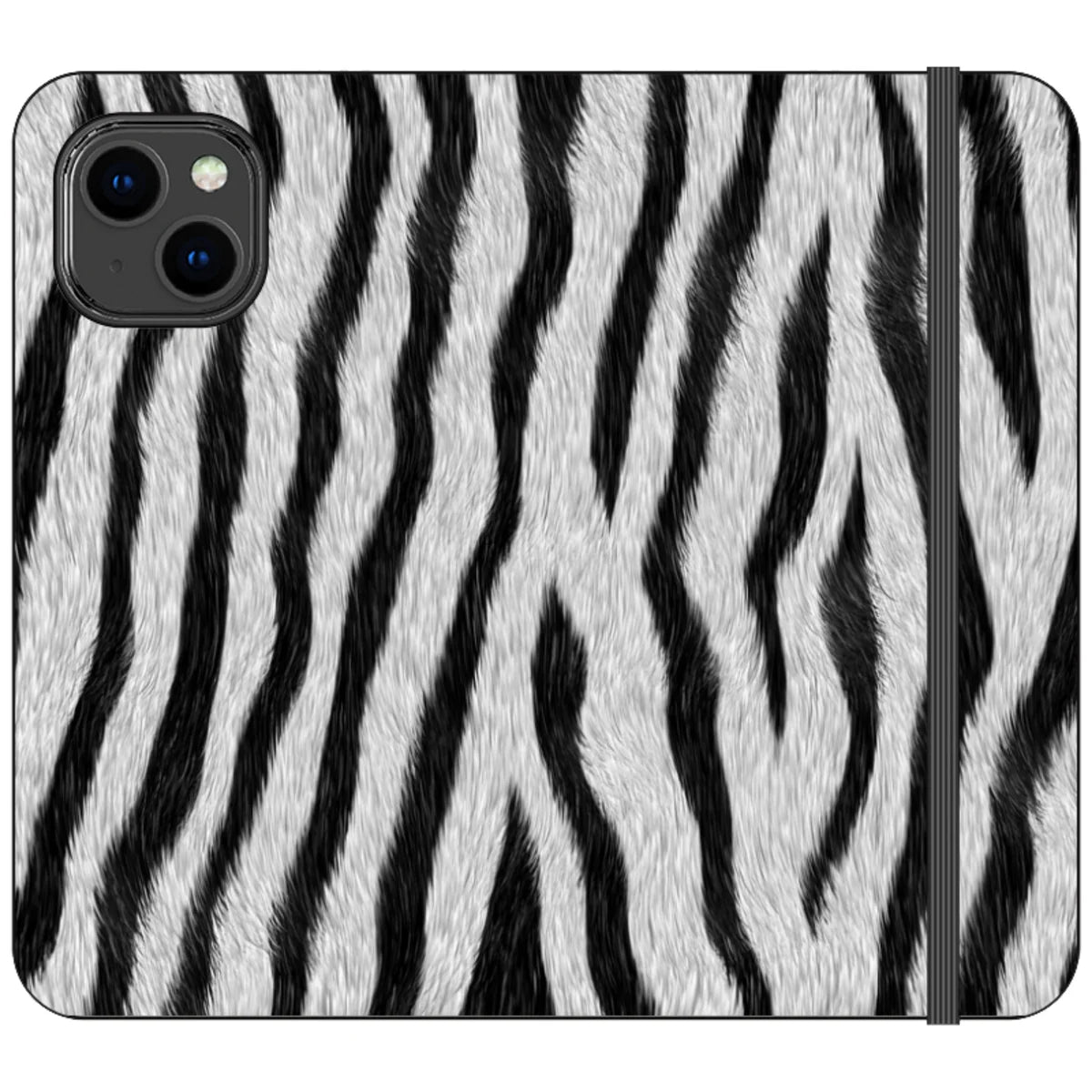 Zebra Groove — iPhone 14 Wallet Case — Finnaij