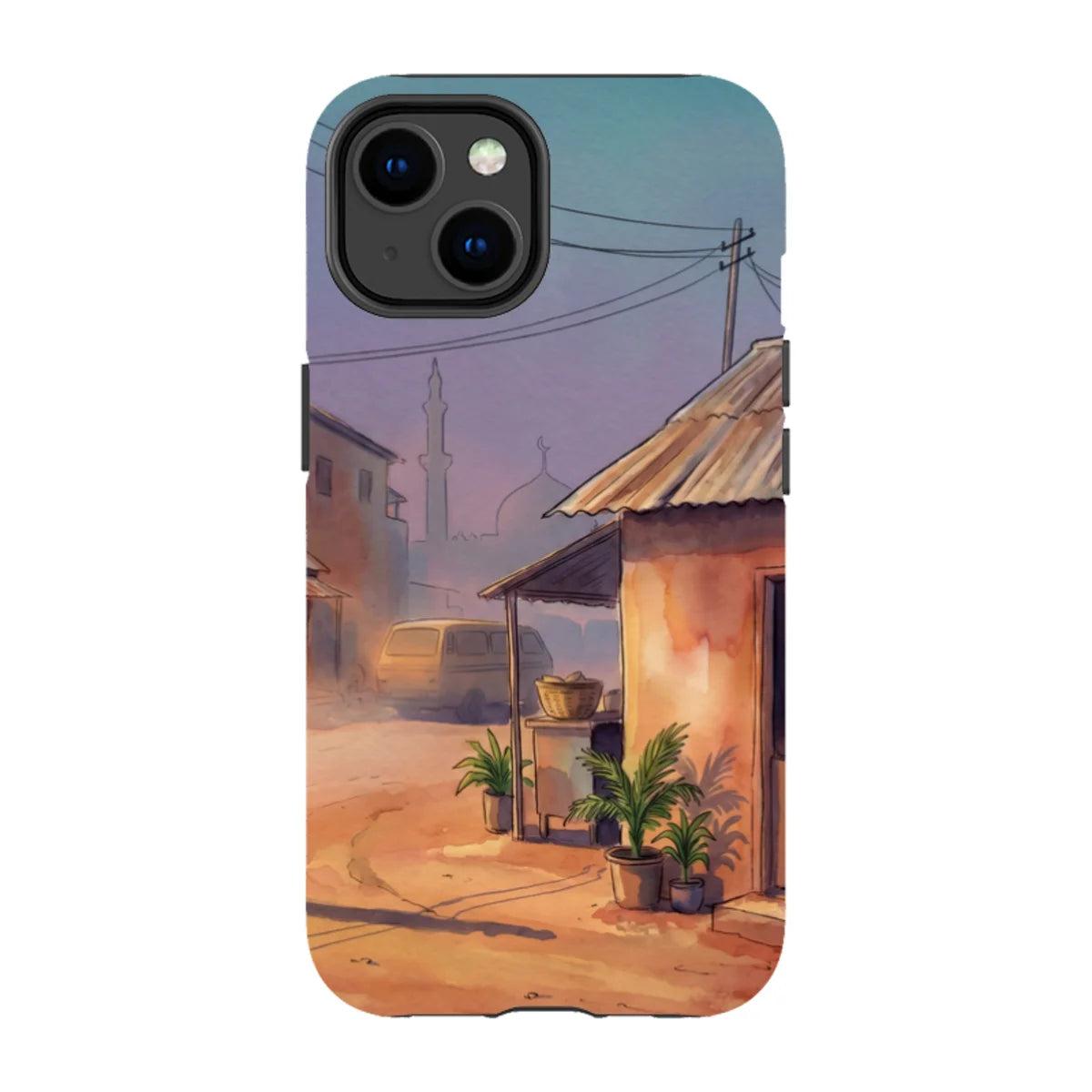 City Edge Quiet Street by Tobi Akinyemi — iPhone 14 Tough Case — Finnaij