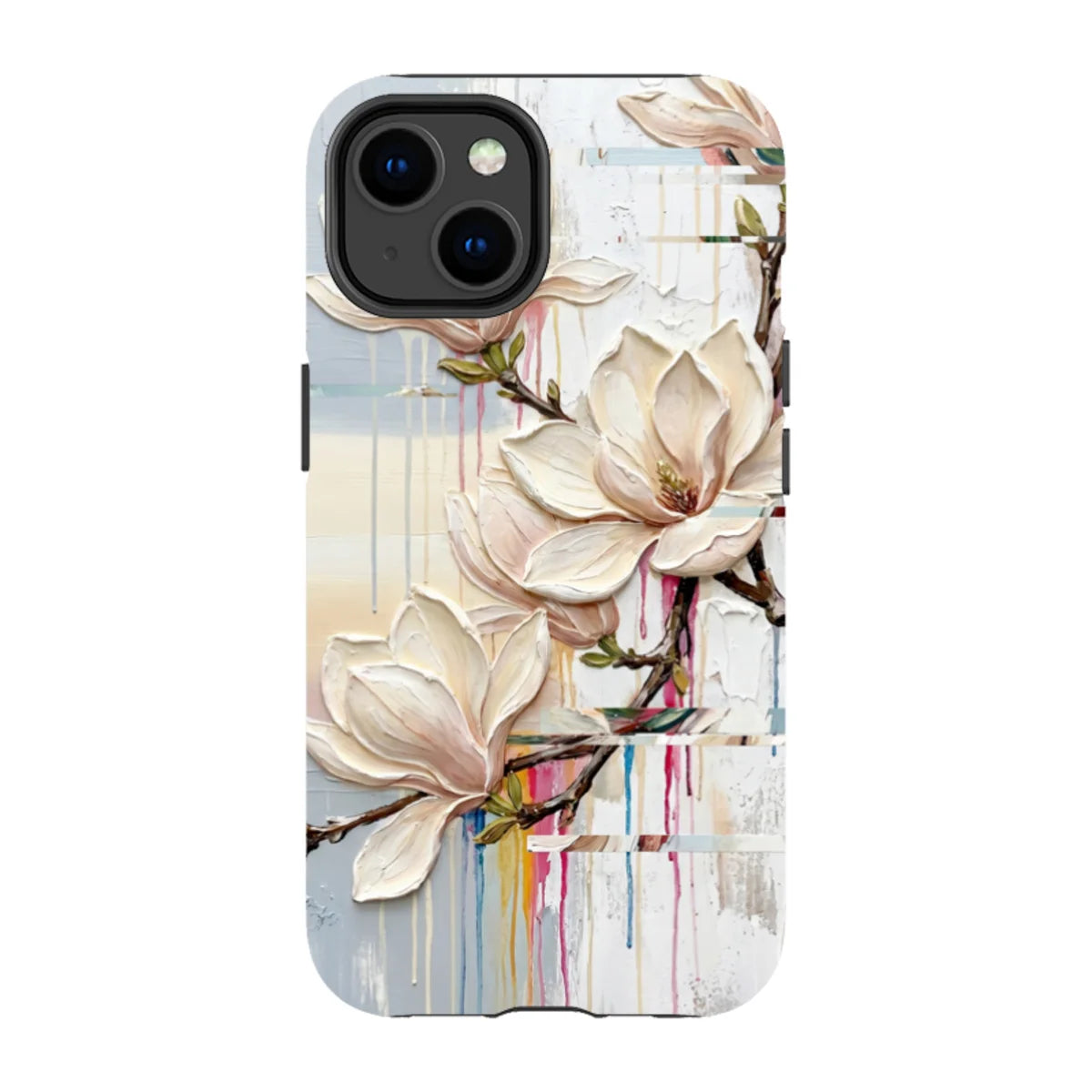 Magnolia Branches by Frida Lövström — iPhone 14 Tough Case — Finnaij