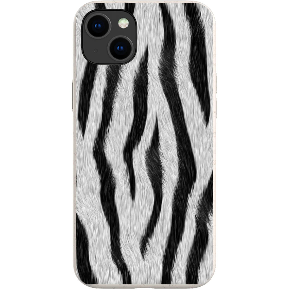 Zebra Groove — iPhone 14 Plus iPhone Bio-degradable Case — Finnaij