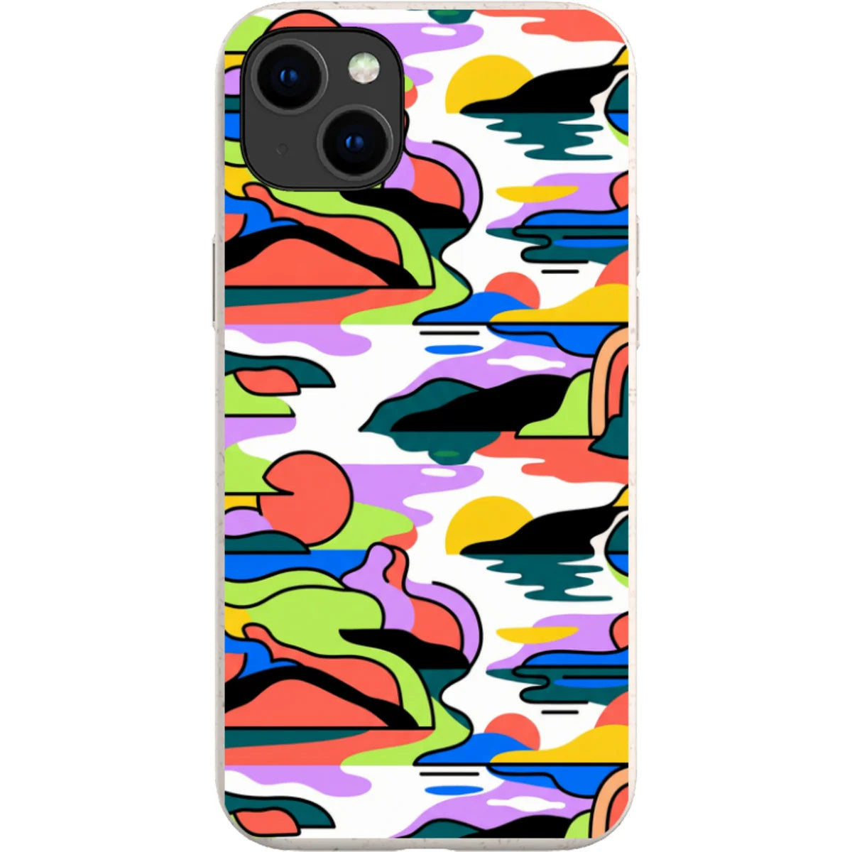 Archipelago Color Motion by Salla Niemi — iPhone 14 Plus iPhone Bio-degradable Case — Finnaij