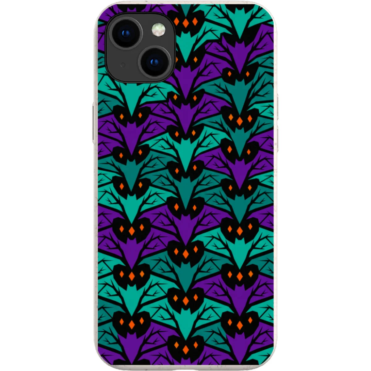 Bat Forest — iPhone 14 Plus Bio-degradable Case — Finnaij