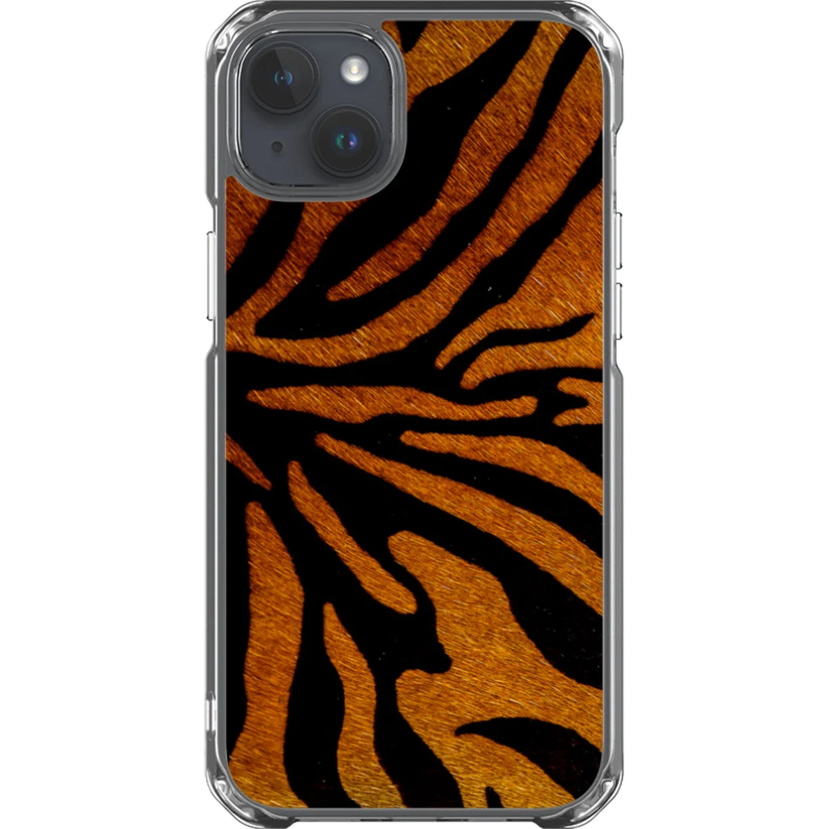 Stripes of the Wild — iPhone 14 Plus Magsafe Clear Impact Case — Finnaij