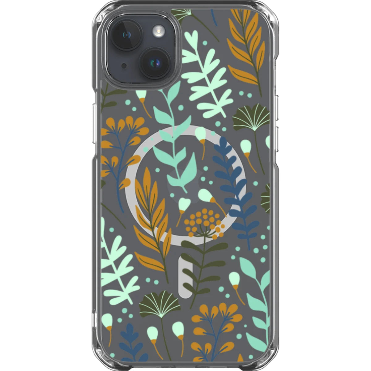 Wild Floral — iPhone 14 Plus Magsafe Clear Impact Case — Finnaij