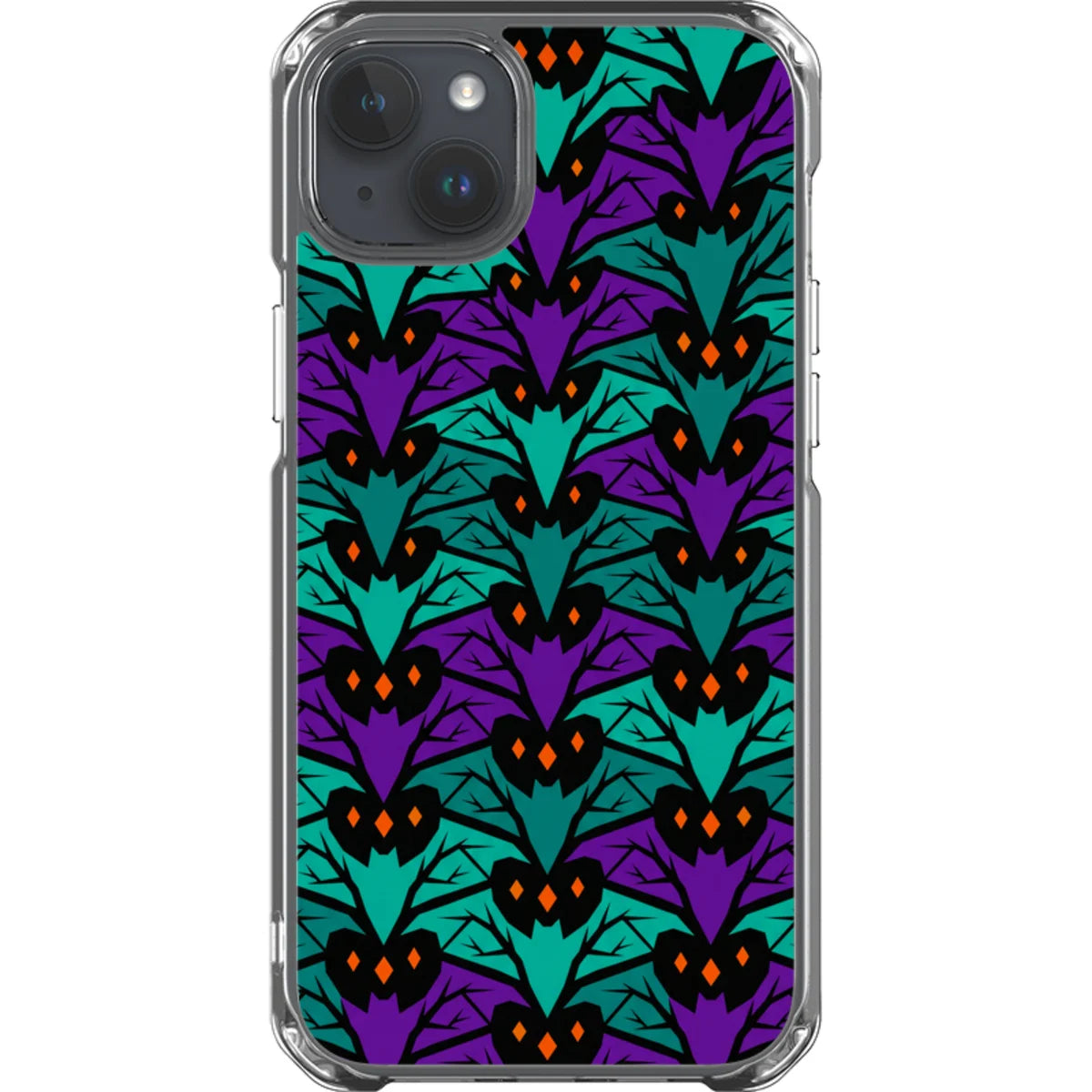 Bat Forest — iPhone 14 Plus Magsafe Clear Impact Case — Finnaij