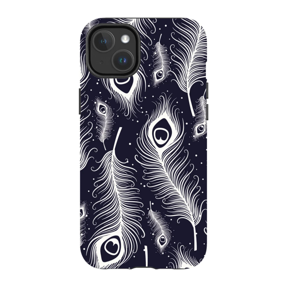 Feathers in Bloom — iPhone 14 Plus Magsafe Tough Case — Finnaij