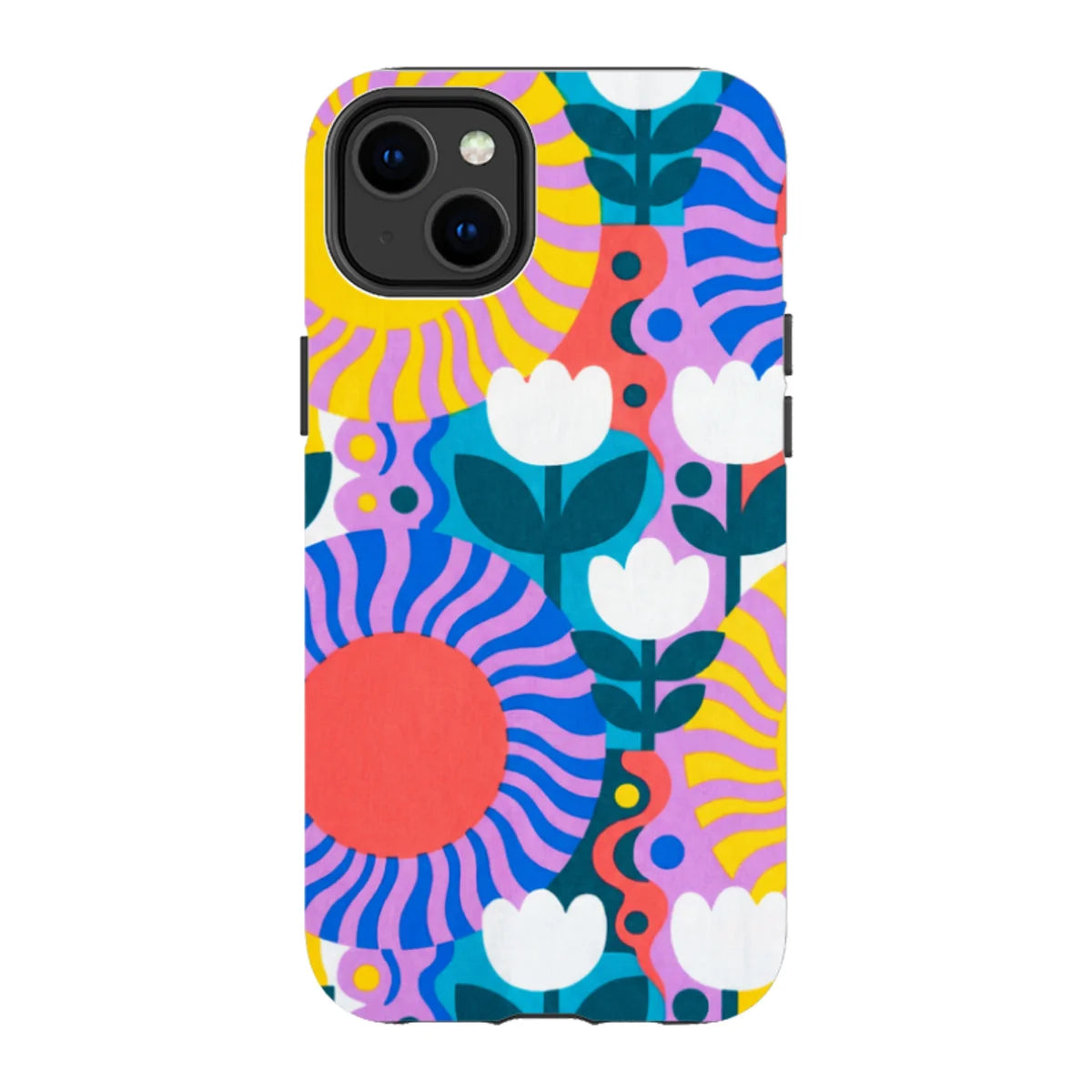 Midnight Sun Mod Bloom by Salla Niemi — iPhone 14 Plus Tough Case — Finnaij