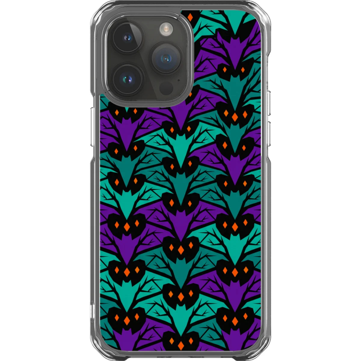 Bat Forest — iPhone 14 Pro Max Magsafe Clear Impact Case — Finnaij