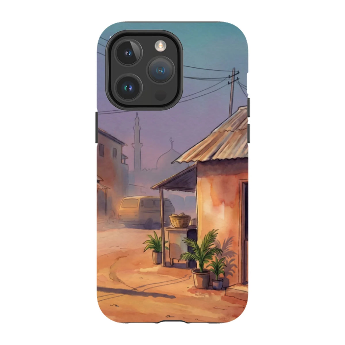 City Edge Quiet Street by Tobi Akinyemi — iPhone 14 Pro Max MagSafe Tough Case — Finnaij