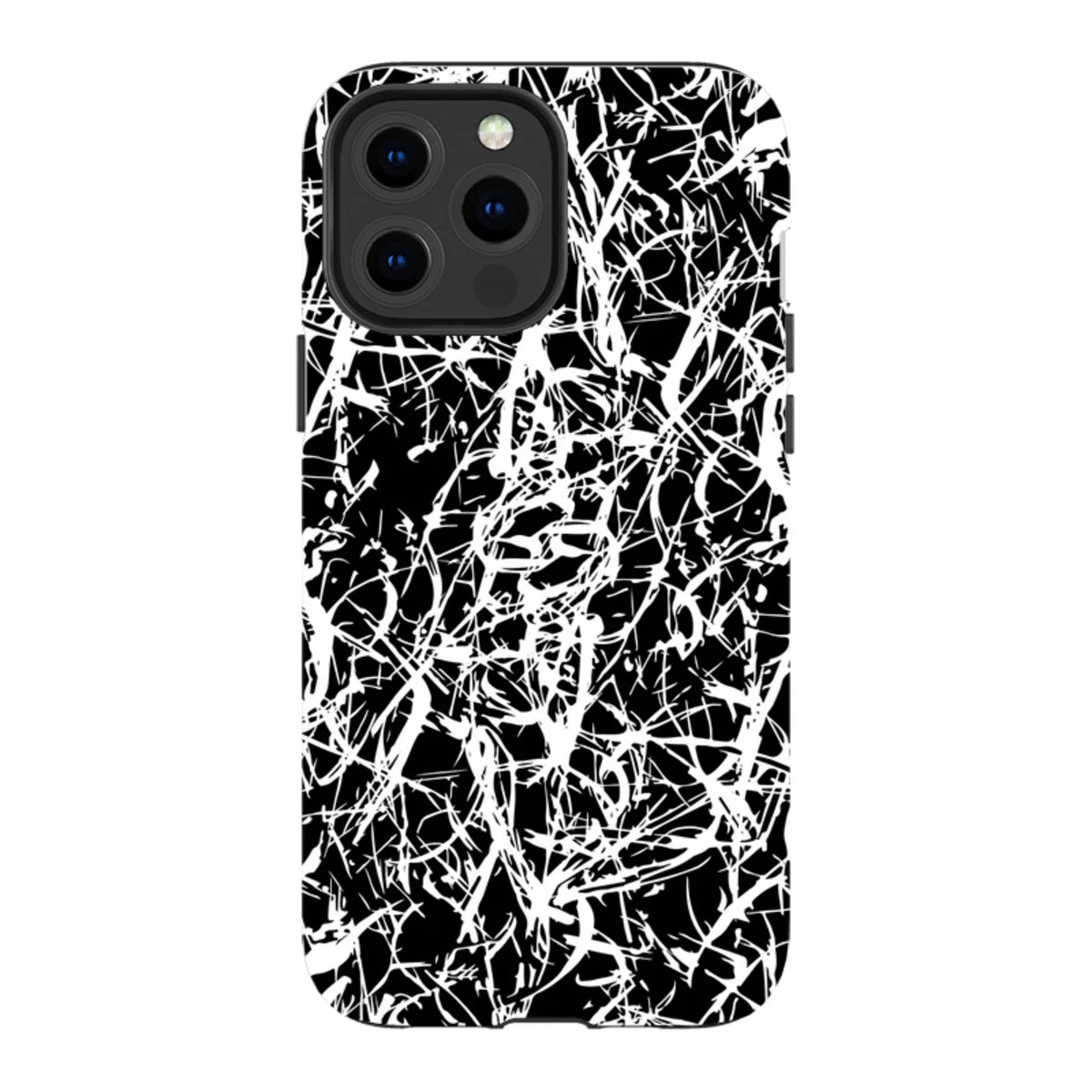 Black-White Grunge — iPhone 14 Pro Max Tough Case — Finnaij
