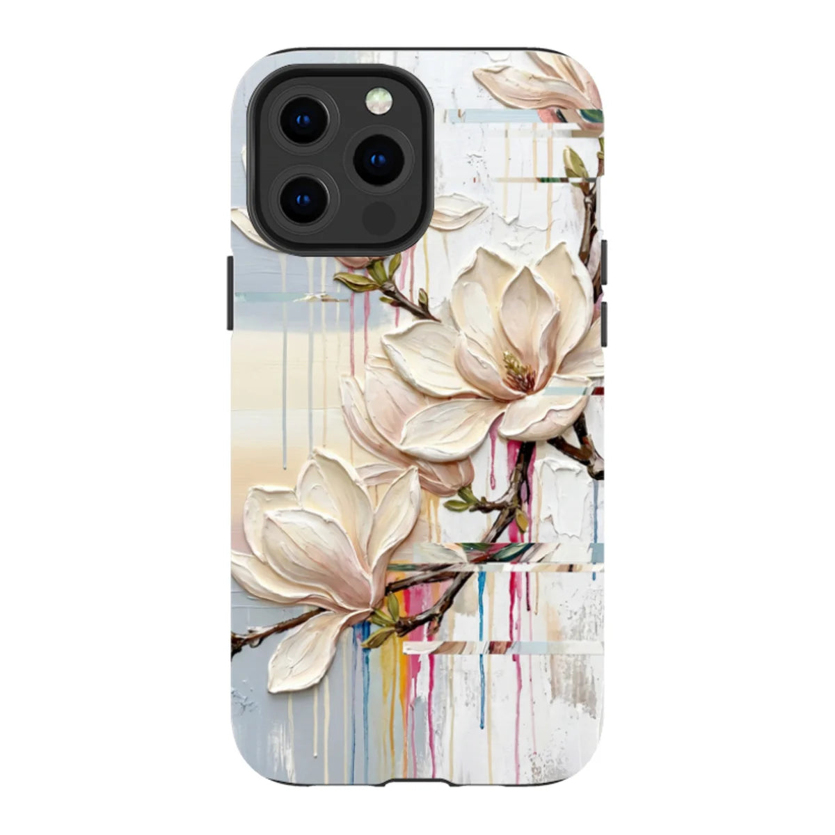 Magnolia Branches by Frida Lövström — iPhone 14 Pro Max Tough Case in Gloss Tough Case — Finnaij