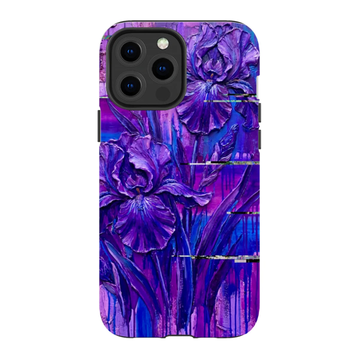 Iris Flowers by Frida Lövström — iPhone 14 Pro Max Tough Case in Gloss Tough Case — Finnaij