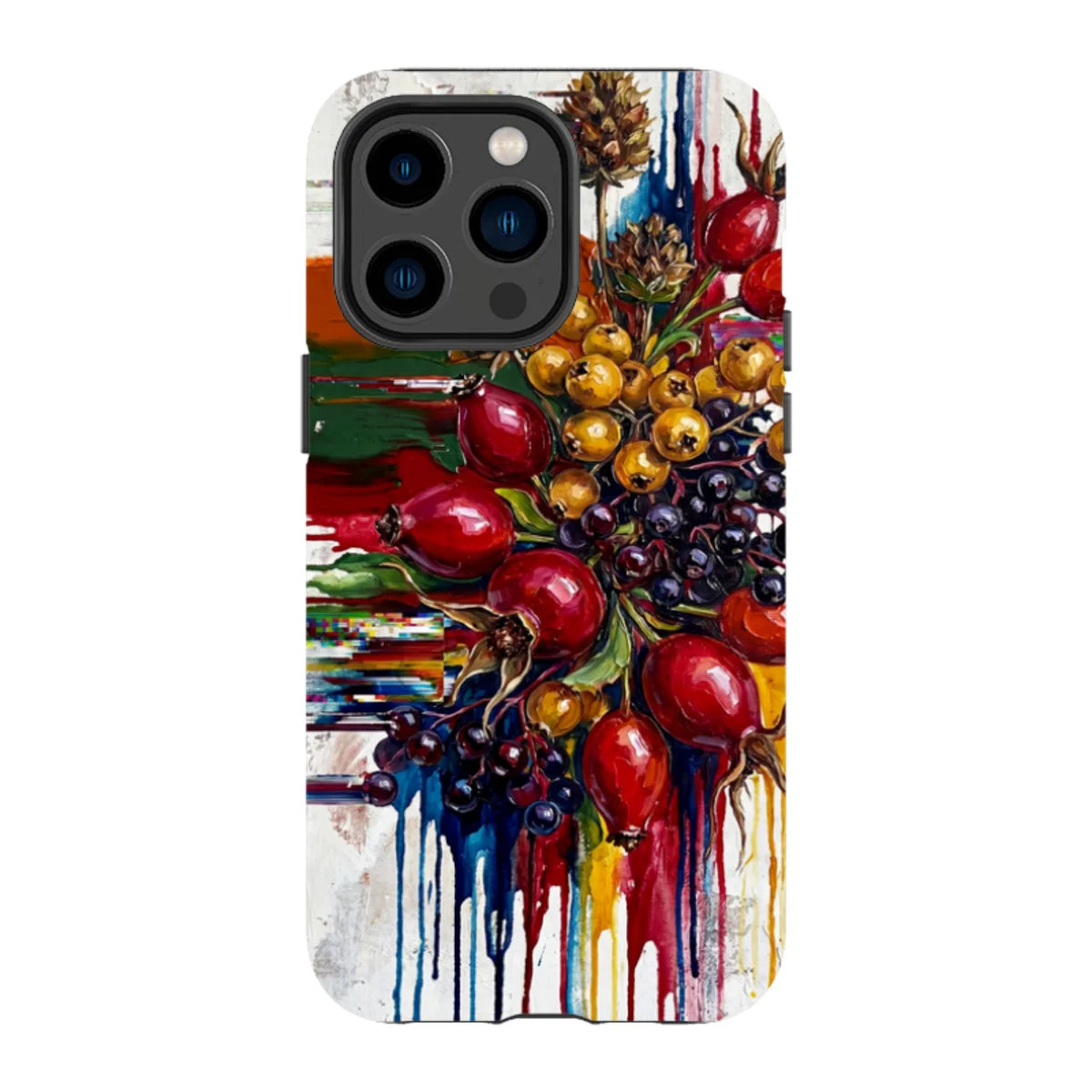 Autumn Berries and Botanicals by Frida Lövström — iPhone 14 Pro Max Tough Case in Matte Tough Case — Finnaij