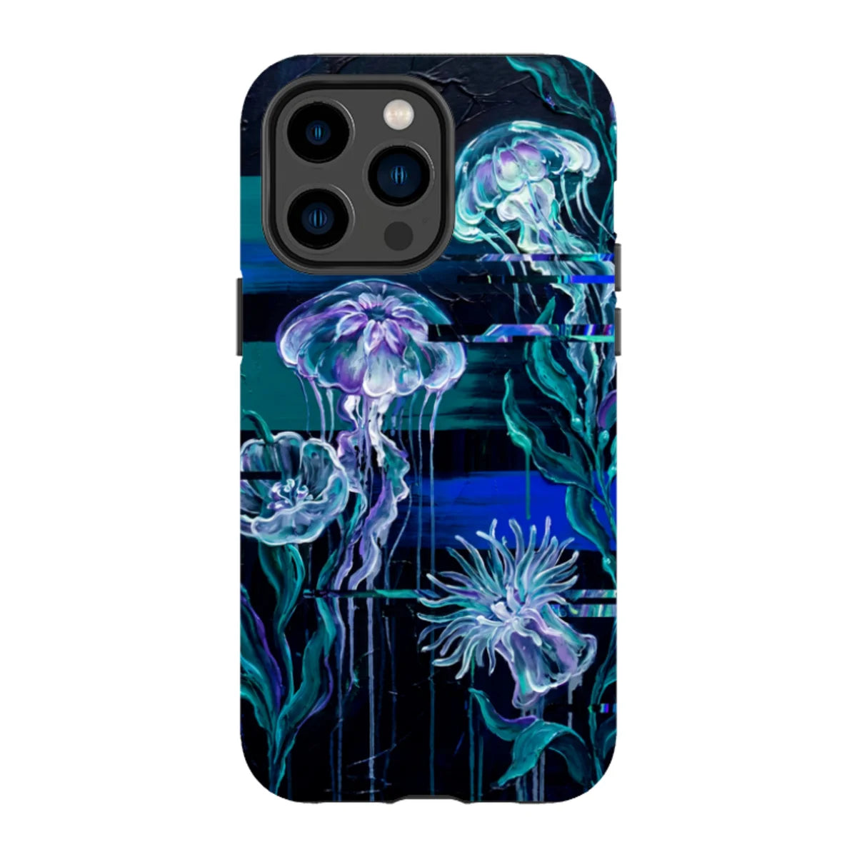 Deep-Sea Underwater Botanical Fantasy by Frida Lövström — iPhone 14 Pro Max Tough Case in Matte Tough Case — Finnaij